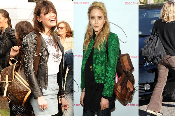 Le borse di moda nell'estate 2010: il secchiello e lo zainetto